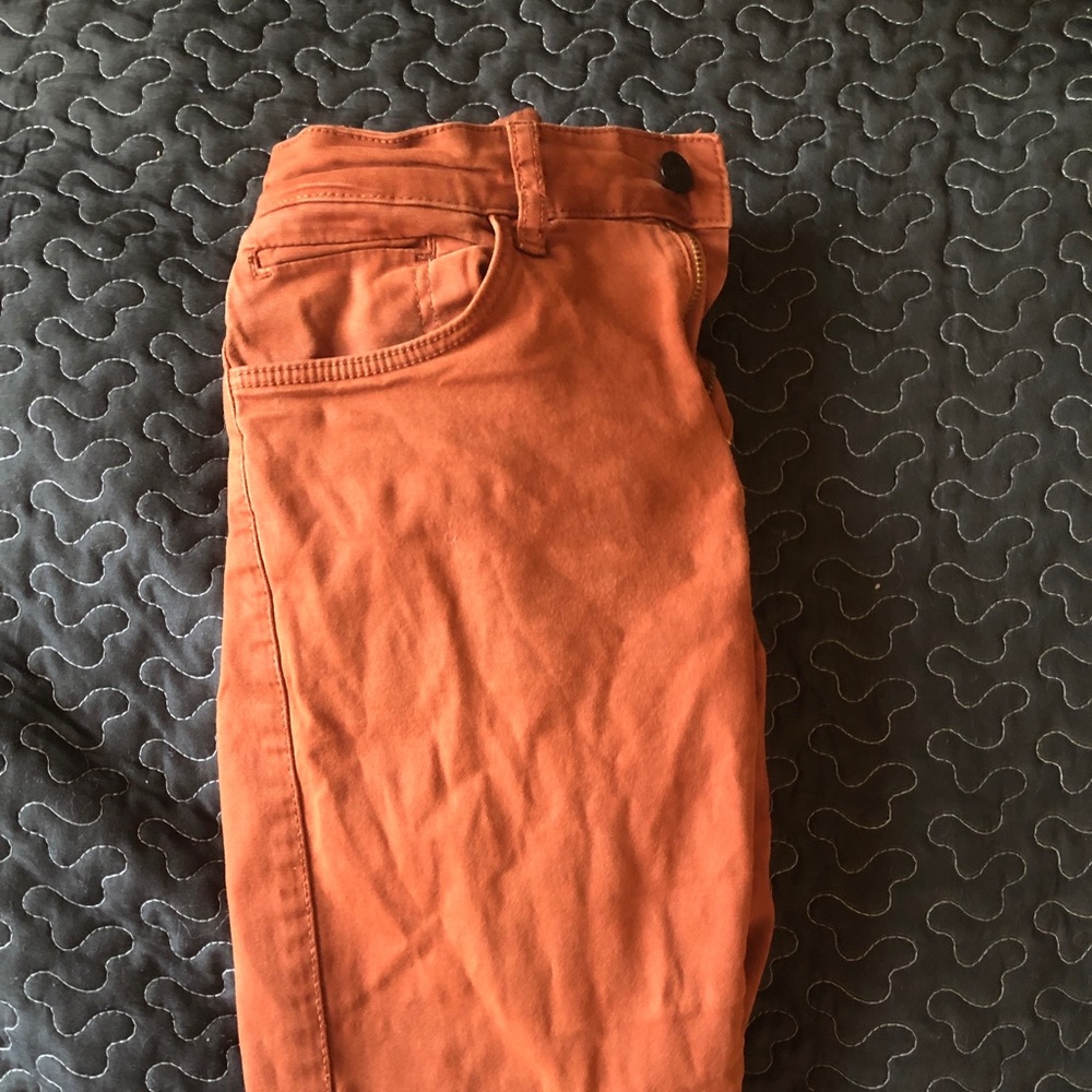 ZARA Men’s Autumn Brown/Orange Chino Pant 🍂